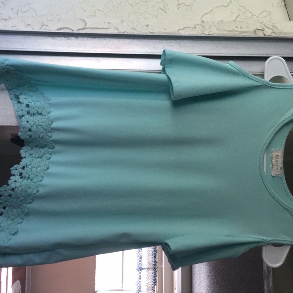 light blue shirt